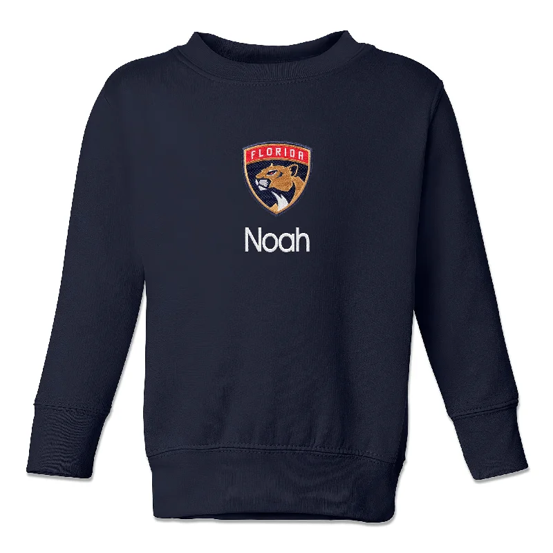 Personalized Florida Panthers Toddler Crewneck Sweatshirt