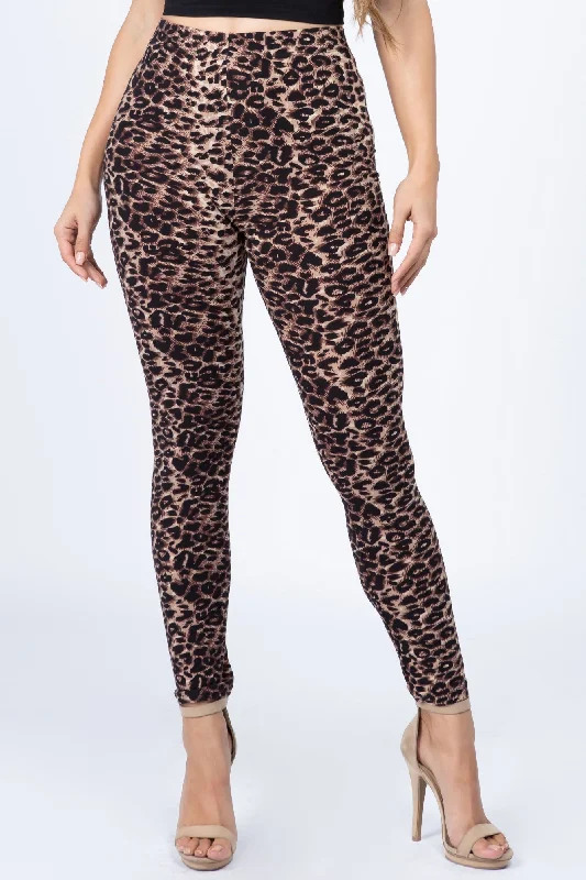 Cheetah Instinct Peach Skin Leggings