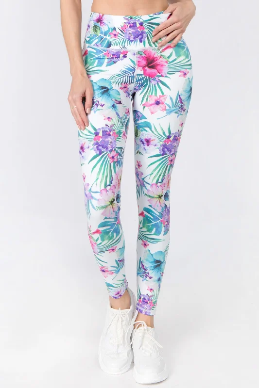 Tropical Paradise Active Printed Leggings