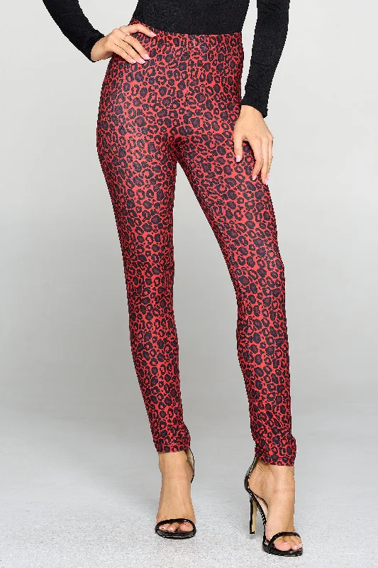 Dark Leopard Print Leggings