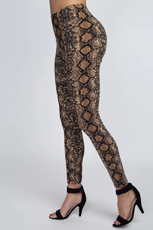 Ultra Soft Snakeskin Print Leggings