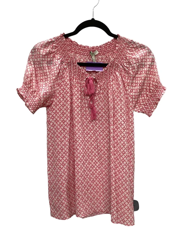 Pink Top Short Sleeve Josie, Size Xs