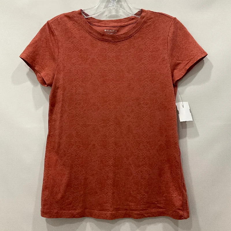 Red Top Short Sleeve Athleta, Size Xs